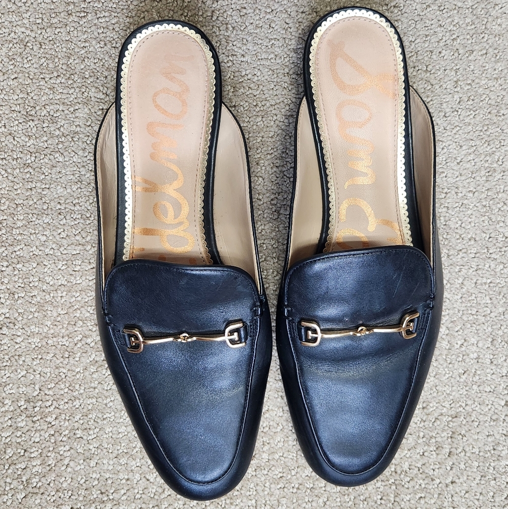 Sam Edelman Black Leather Linnie Mule Women's 9.5